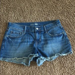 Distressed Denim Shorts